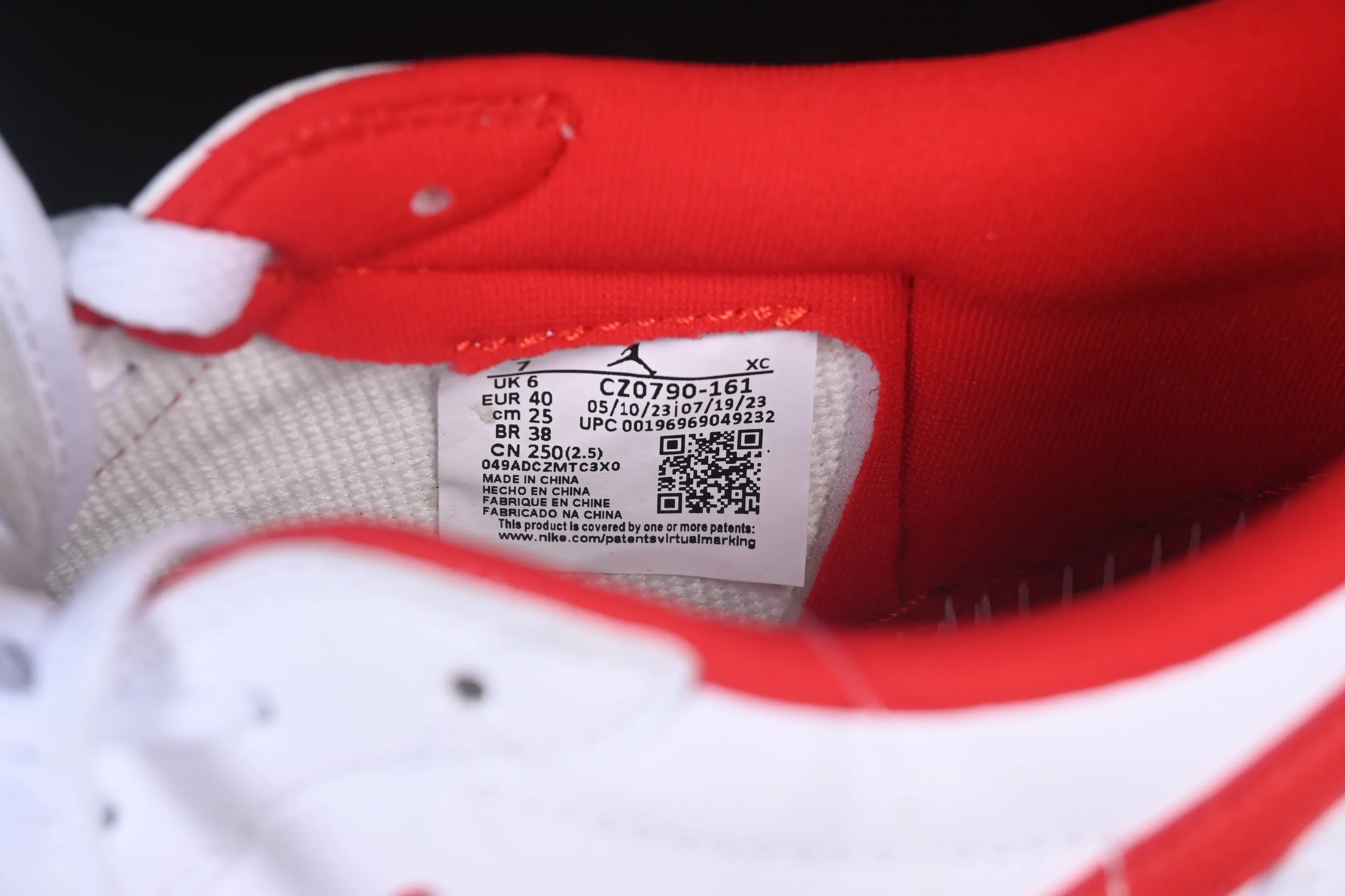 All categories Air Jordan Jordan series basketball shoes Air Jordan 1 Low Air Jordan 1 Low OG "University Red" AJ1 Joe 1 University Red low-top cultural and casual sneakers CZ0790-161